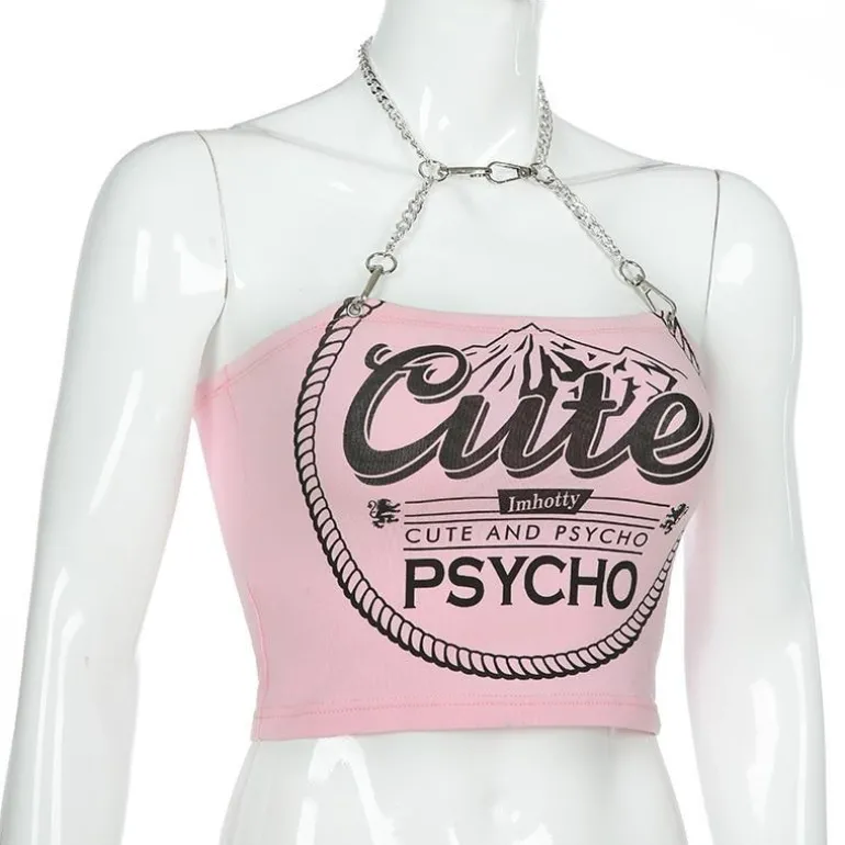 Cute & Psycho Halter Top