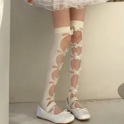 3D Butterfly Cut-Out Stockings