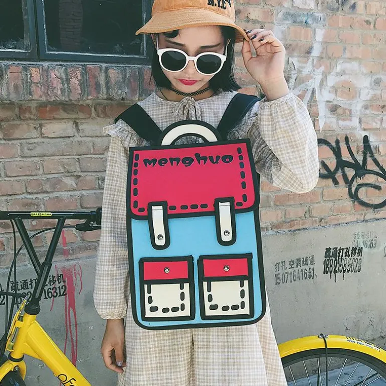 2D Cartoon Backpack