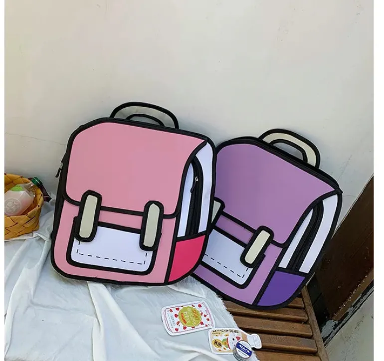 2D Cartoon Backpack