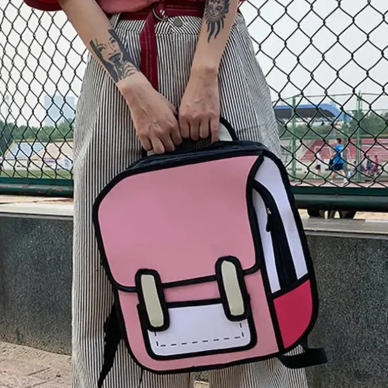2D Cartoon Backpack