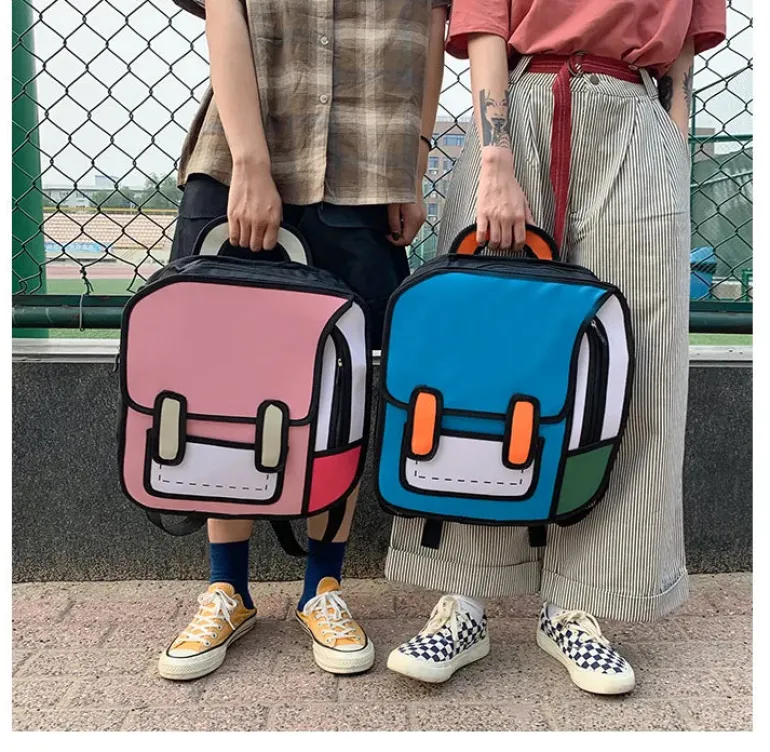 2D Cartoon Backpack