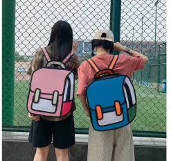 2D Cartoon Backpack