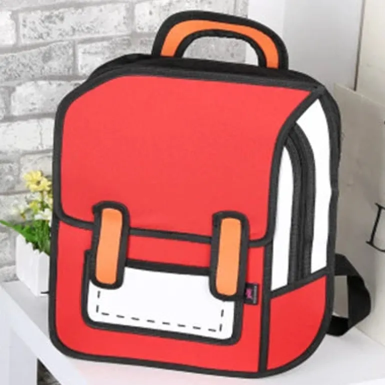 2D Cartoon Backpack