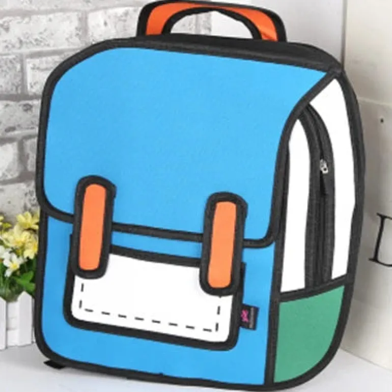 2D Cartoon Backpack