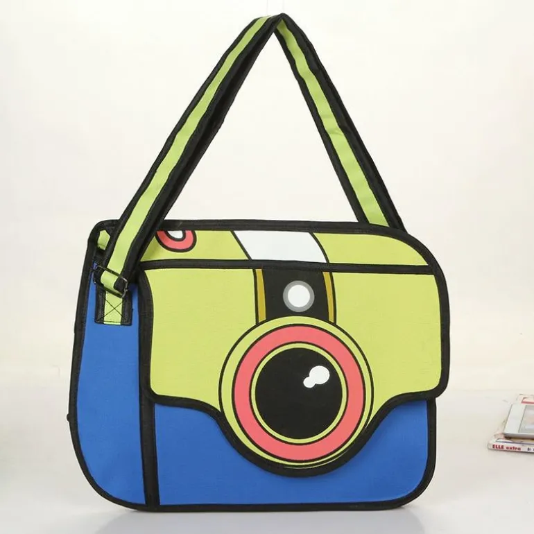 2D Cartoon Camera Bag
