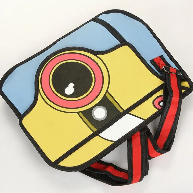 2D Cartoon Camera Bag