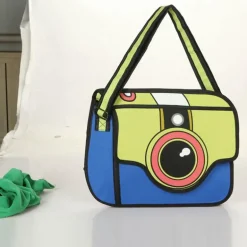 2D Cartoon Camera Bag