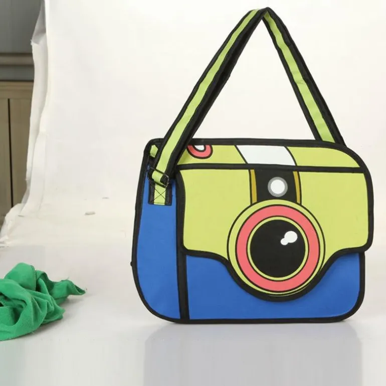 2D Cartoon Camera Bag