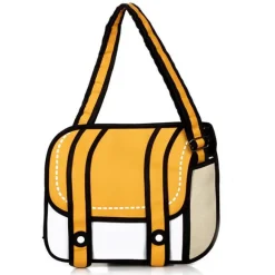 2D Cartoon Messenger Bag
