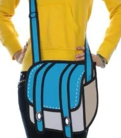 2D Cartoon Messenger Bag