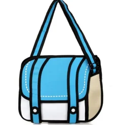 2D Cartoon Messenger Bag