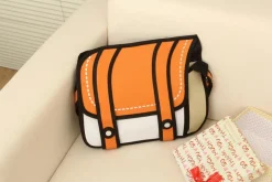 2D Cartoon Messenger Bag