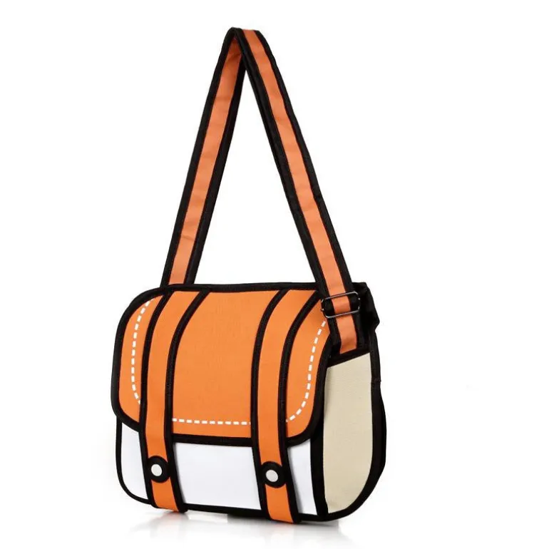 2D Cartoon Messenger Bag
