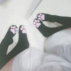 3D Paw Print Pad Stockings