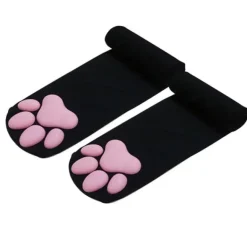 3D Paw Print Pad Stockings