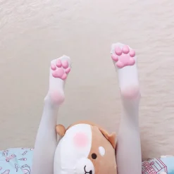 3D Paw Print Pad Stockings