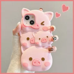 3D Piggy iPhone Case