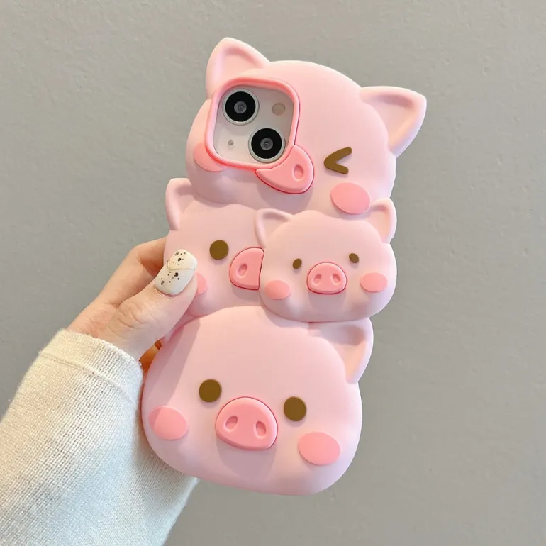 3D Piggy iPhone Case