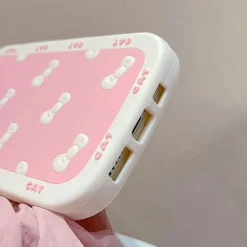 3D Pink Bow iPhone Case