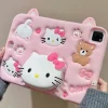 3d Pink Kitten iPad Case