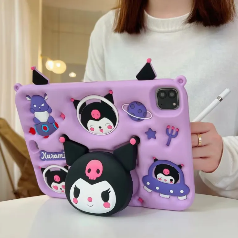 3d Pink Kitten iPad Case