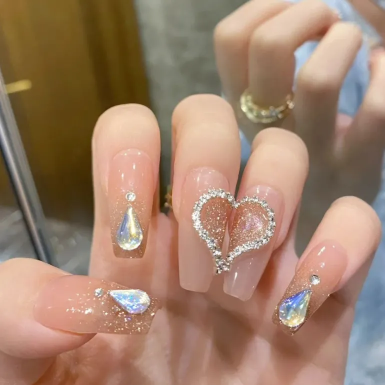 3D Pretty Princess Press On Nails
