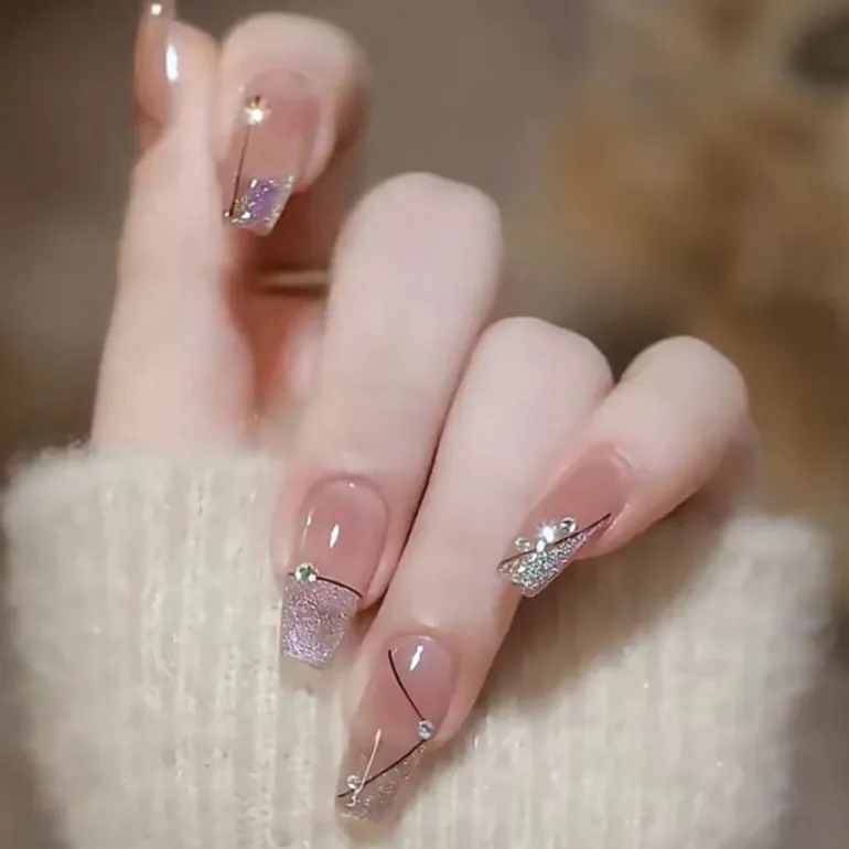 3D Pretty Princess Press On Nails