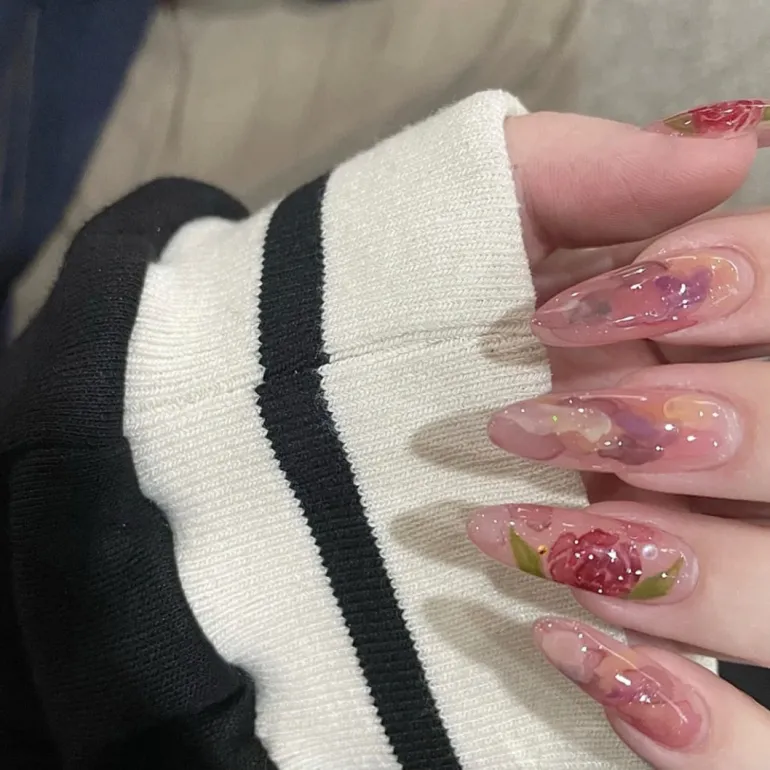 3D Pretty Princess Press On Nails