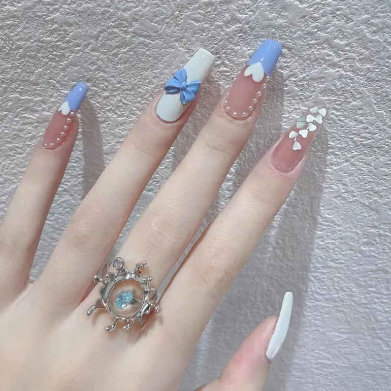3D Pretty Princess Press On Nails