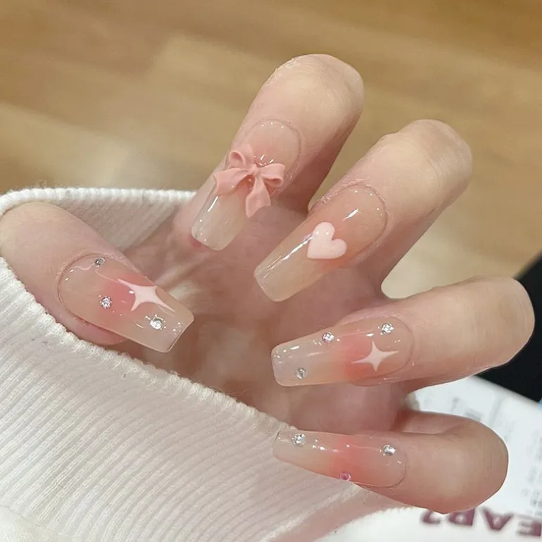 3D Pretty Princess Press On Nails