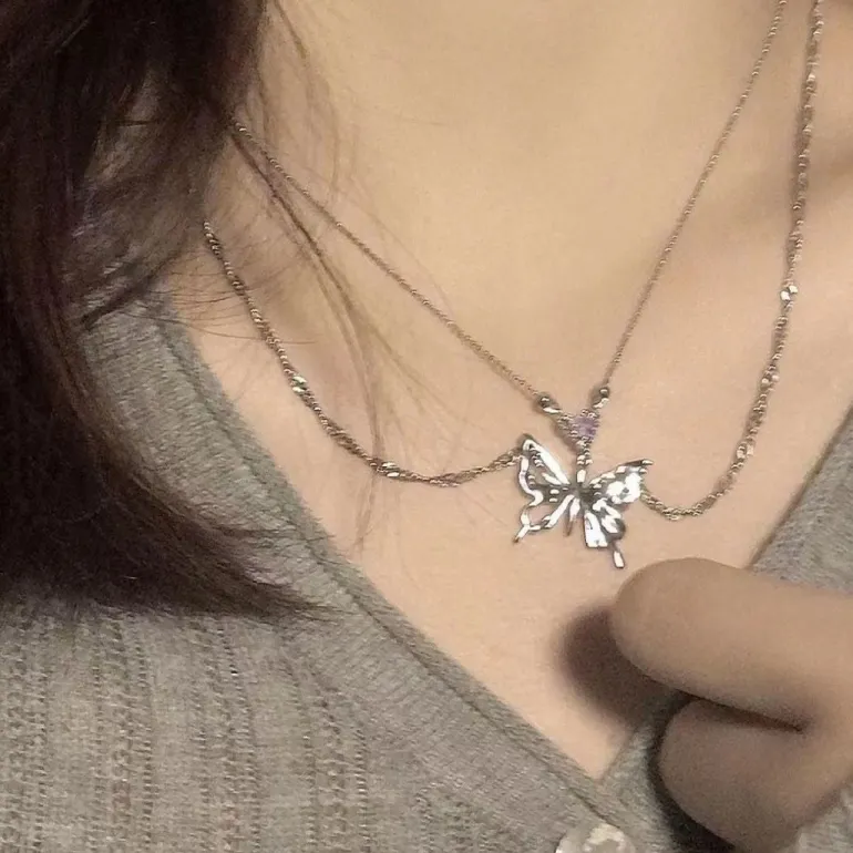 Dainty Butterfly Necklaces