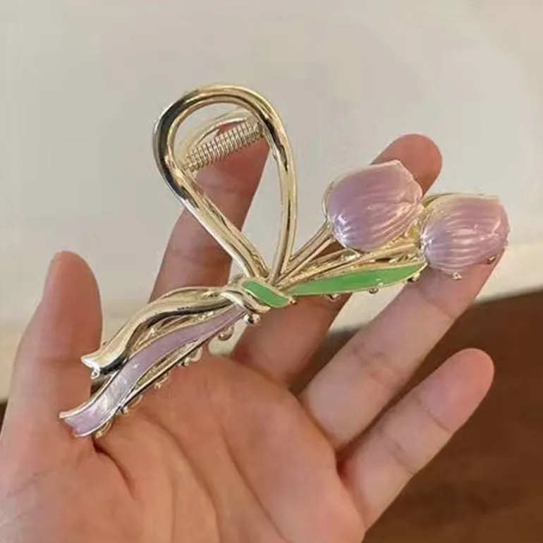 Dainty Floral Hair Claw Clip