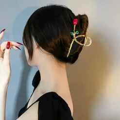 Dainty Floral Hair Claw Clip