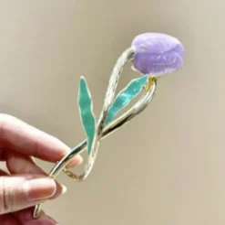 Dainty Floral Hair Claw Clip