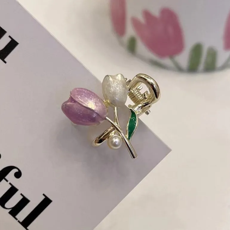 Dainty Floral Hair Claw Clip