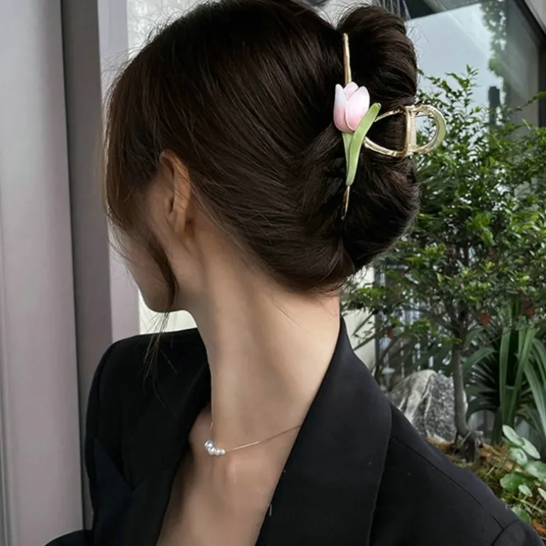 Dainty Floral Hair Claw Clip