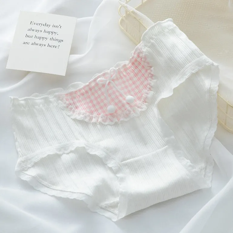 Dainty Pink Plaid Underwear