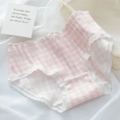 Dainty Pink Plaid Underwear