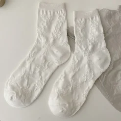 Dainty White Lace Socks