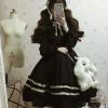 Dark Academia Black Dress