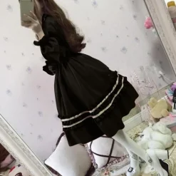 Dark Academia Black Dress