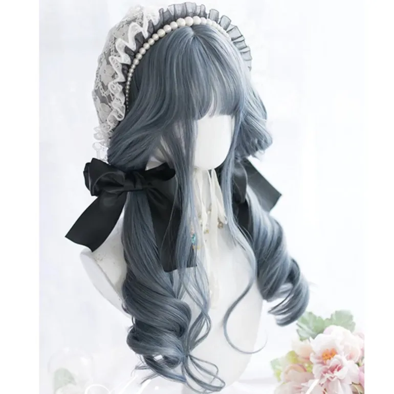 Dark Blue Gothic Wig