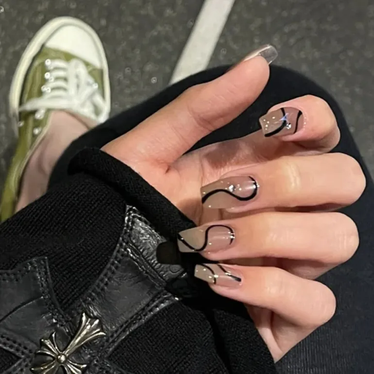Dark Gothic Press On Nails