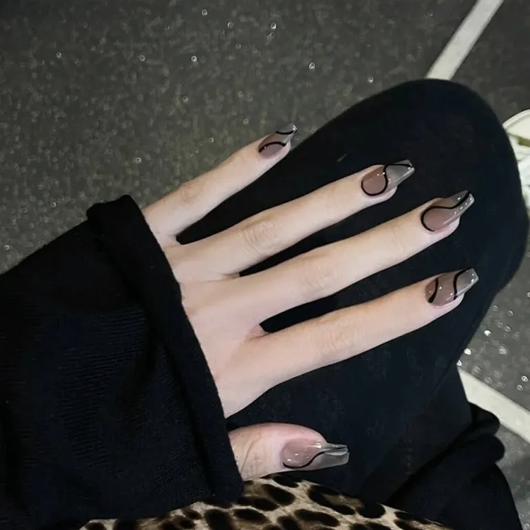 Dark Gothic Press On Nails
