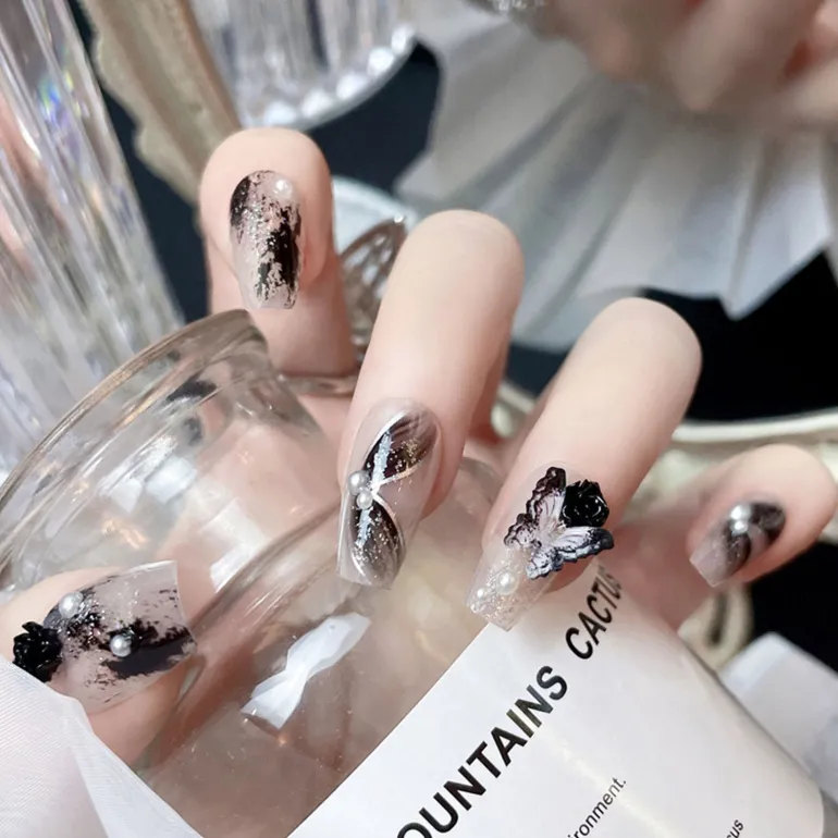 Dark Gothic Press On Nails