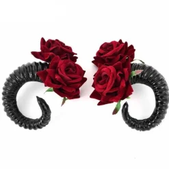 Devil Horn Ram Hair Clips