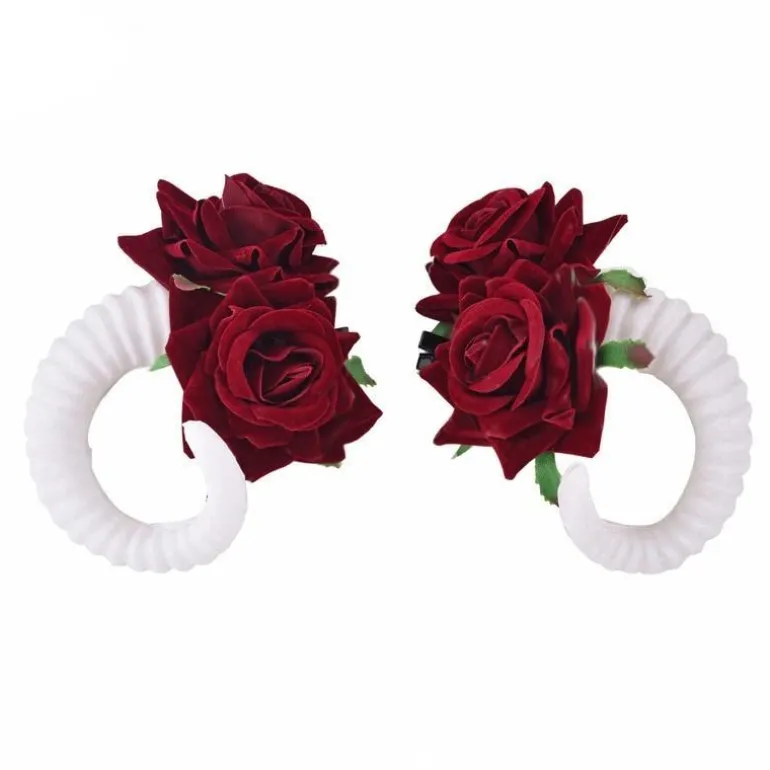 Devil Horn Ram Hair Clips