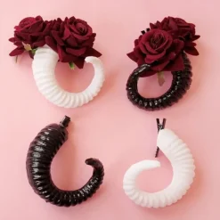 Devil Horn Ram Hair Clips