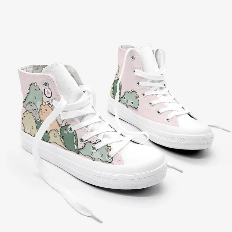 Dinosaur Pile High Top Sneakers